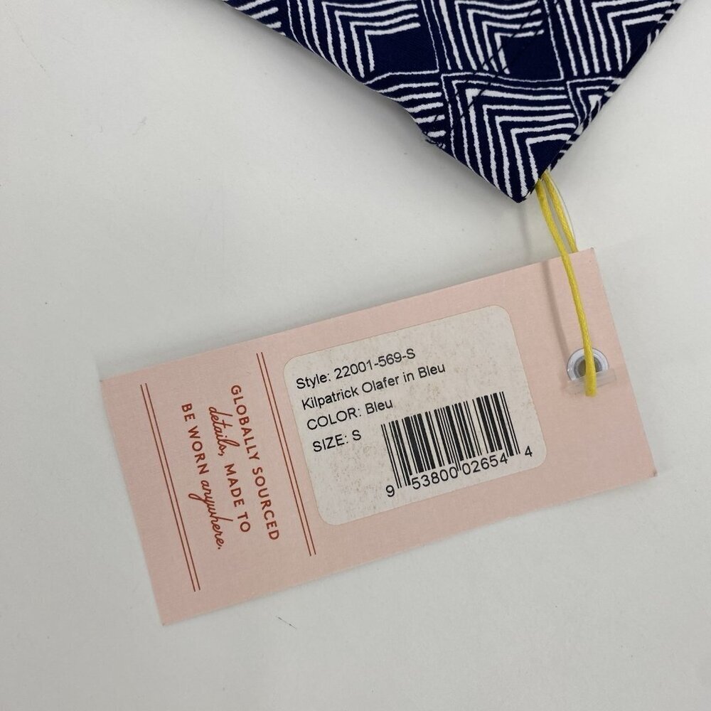 Persifor Women’s Size S Kilpatrick Olafer Knit Dress Bleu Geo Print Scoop Neck - Picture 7 of 10